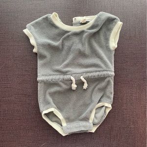 Baby velour onesie sweatsuit 3-6 mo